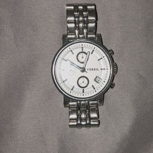 Women's stainless steel silver watch